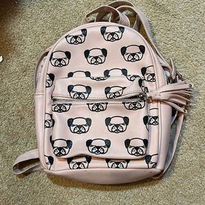 Pink puppy backpack